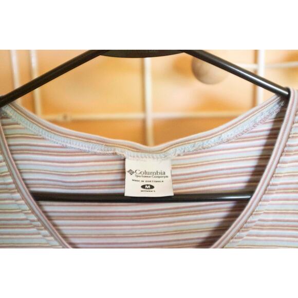 Vintage Columbia Earth Tone Striped Top – Super Soft Stretchy Tank - Picture 4 of 5